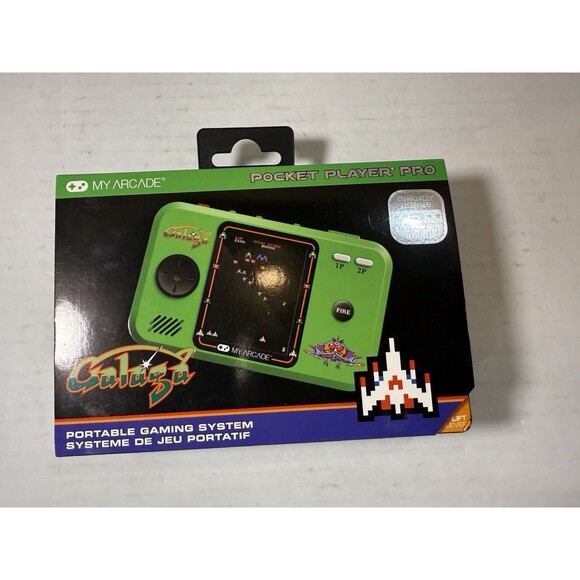 My Arcade Official GALAGA Galaxian Pocket Player Handheld Retro Video Game New - Picture 1 of 10